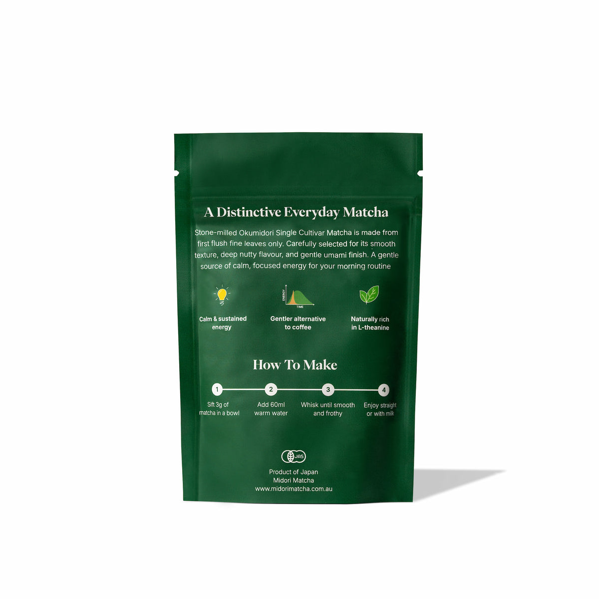 Okumidori Single Cultivar Ceremonial Matcha Pouch